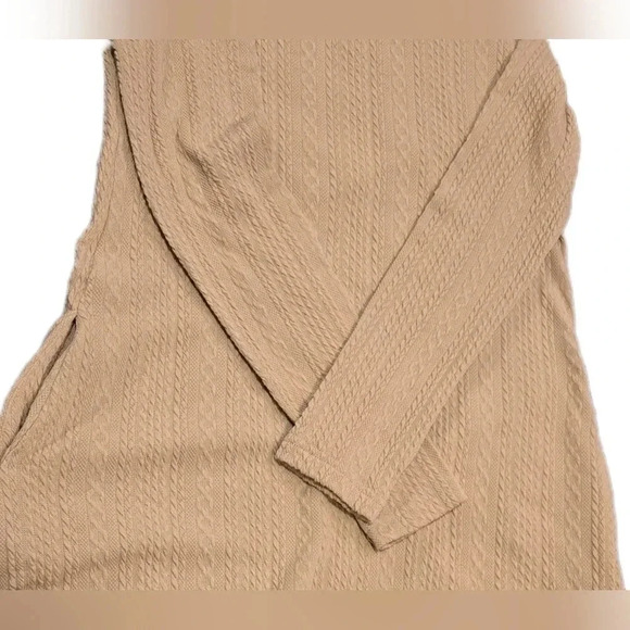 SHEIN, Size S, Coffee Colored Longsleeve Cable Knit Dress - Picture 8 of 11